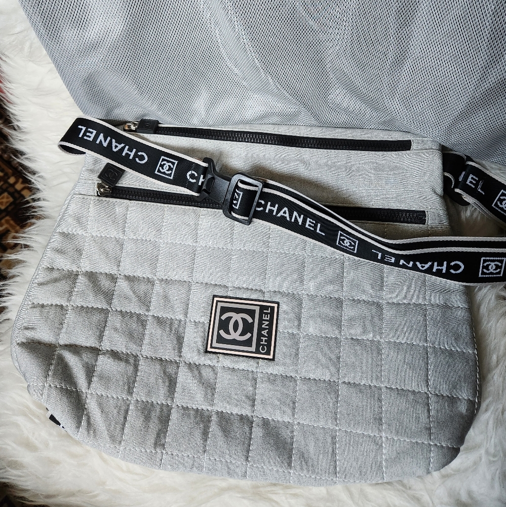 Chanel Vintage Sport Quilted Messenger Bag